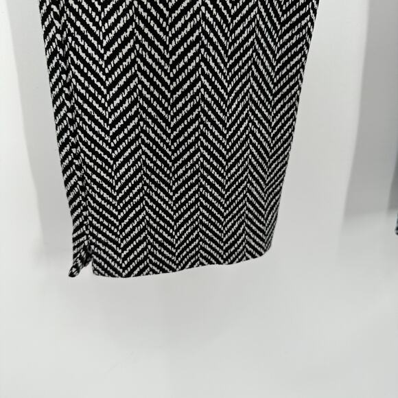 Chicos Juliet Painted Herringbone Ankle Pull On Stretch Ankle Pant // 10P - Picture 6 of 12